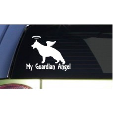 My Guardian Angel GSD *I163* 6" Sticker decal german shepherd schutzhund 788679533899  131605585035